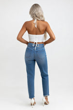 Halter Drawstring Camisole — back view