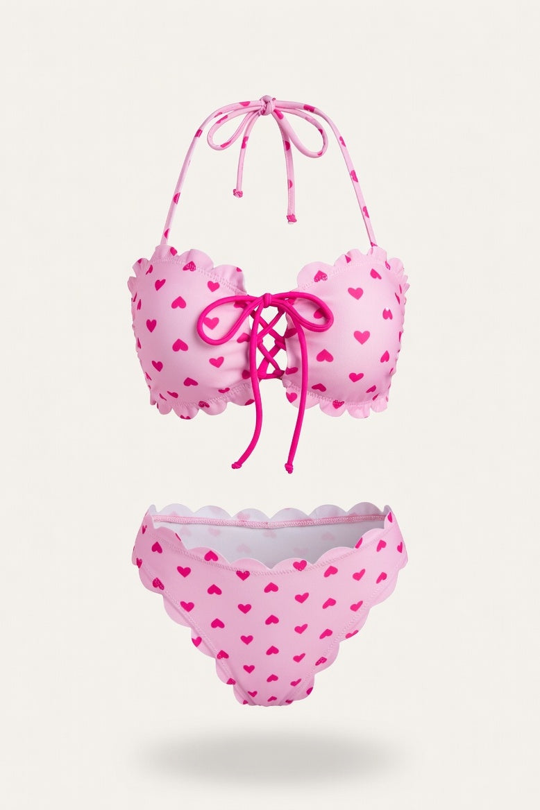Printed Bikini Set — Pink