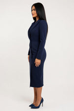 Single-Breasted Suit Skirt — side view