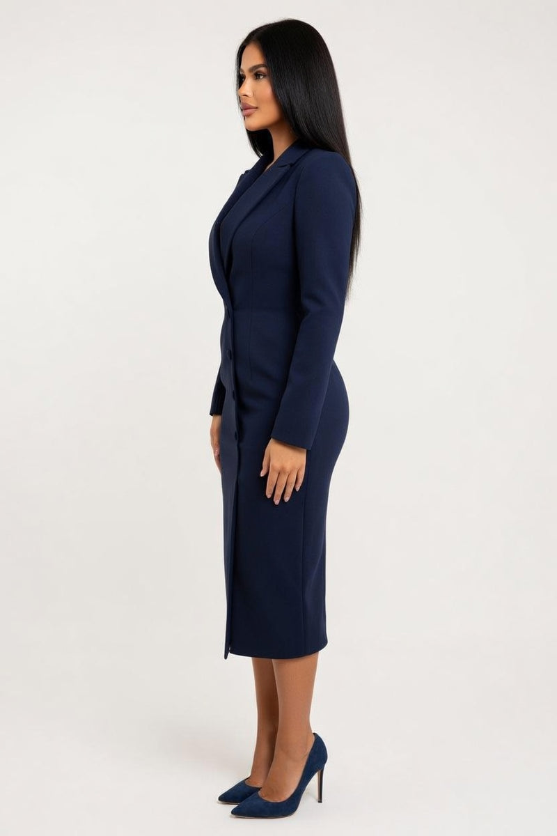 Single-Breasted Suit Skirt — side view