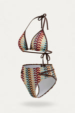 Halter Tie Swimsuit Set — side view