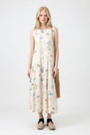 Sleeveless Round Neck Floral Dress
