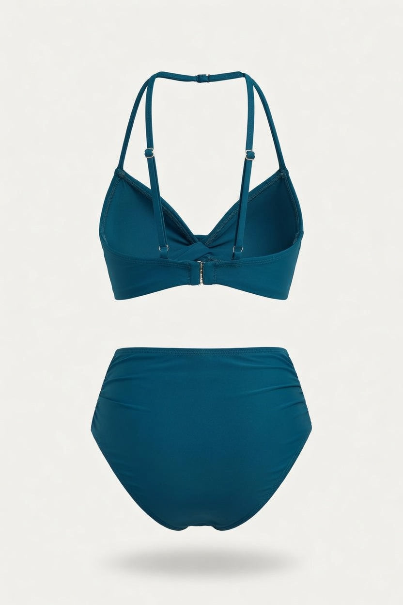 Structured Triangle Bikini Set — back view