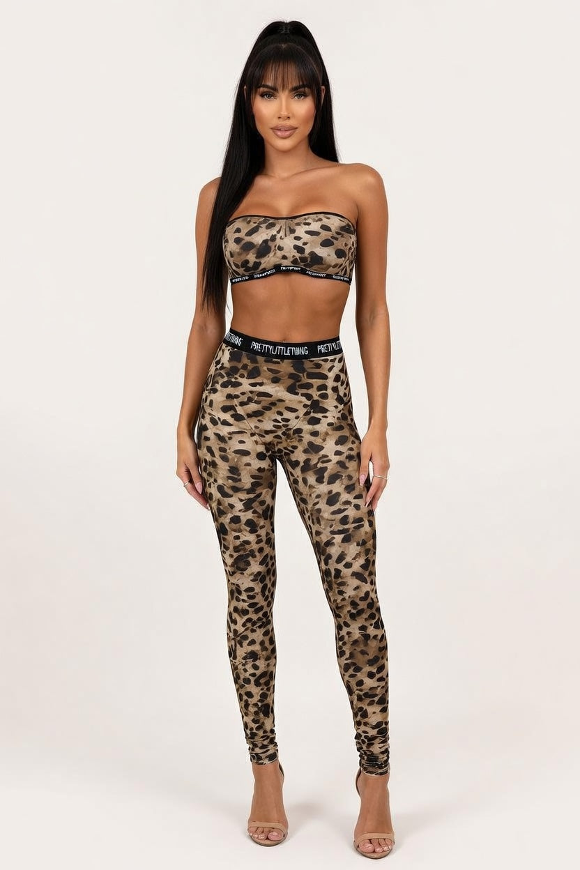 Leopard Print Co-Ord Set — front view