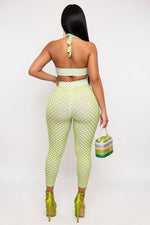 Polka Dot Tube Top Jumpsuit Set — back view