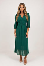 Chiffon Mini Dress — front view