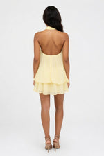 Halter Crop Top & Mini Skirt Co-Ord — back view