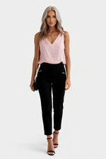 Cotton Blend Camisole Tank Top — Pink