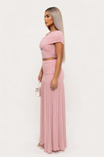 Pleated Midi Skirt — side view