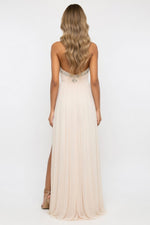 Sequin Halter Dress — back view