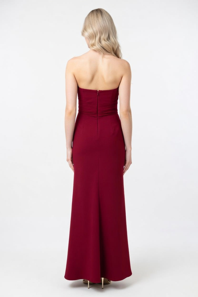 Multi-Strap Bandage Midi Dress — back view