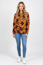 Halloween Print Sweatshirt — front view