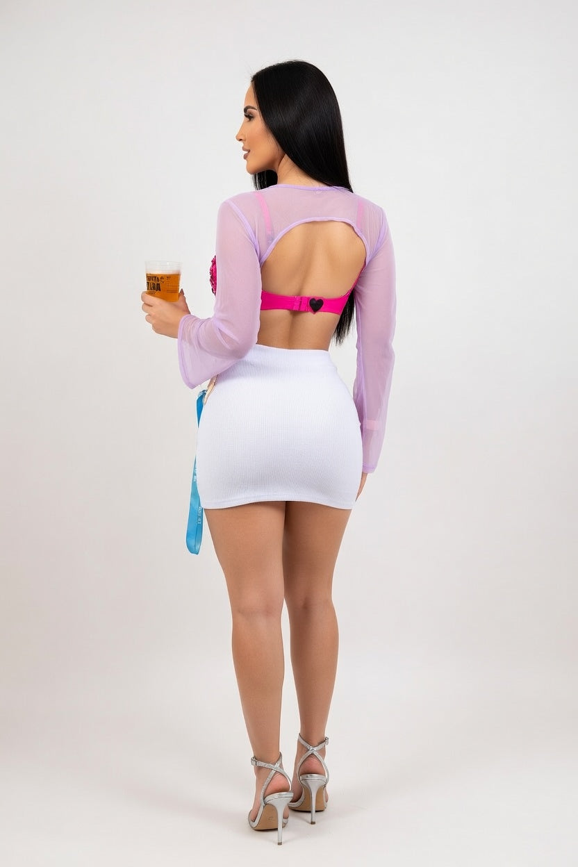 Backless Halter Top — back view
