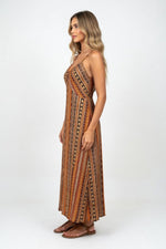 Halter Printed Beach Dress — side view