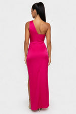 Satin Slip Dress — back view