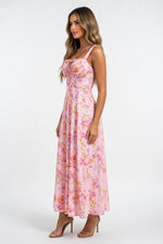 Printed Halter Maxi Dress — side view