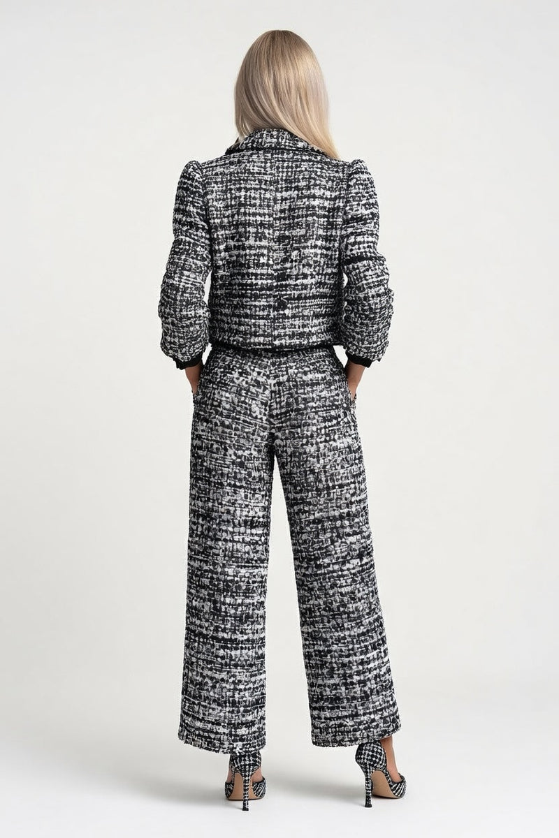 Structured Blazer Wide-Leg Trouser Co-ord — back view