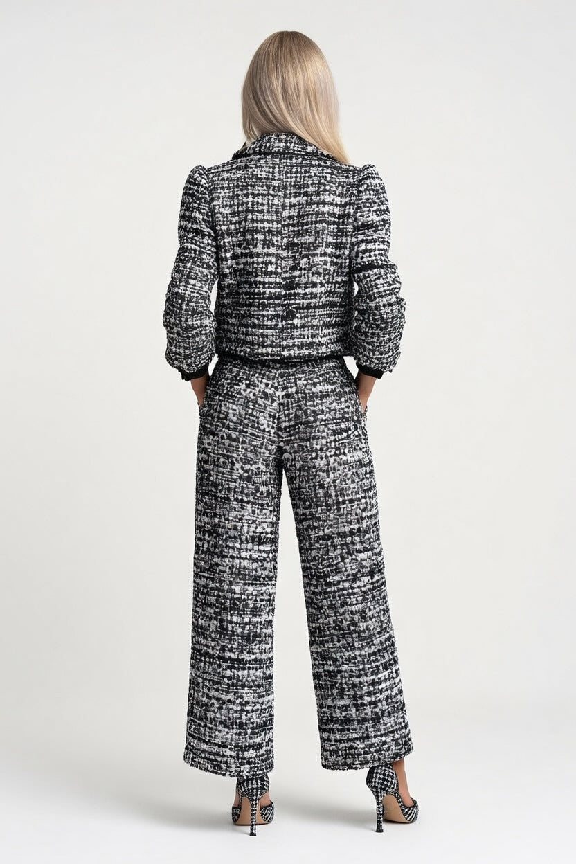 Structured Blazer Wide-Leg Trouser Co-ord — back view