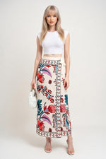 High Waist Printed Skirt — front view