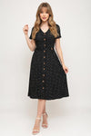 Polka Dot V-Neck Dress