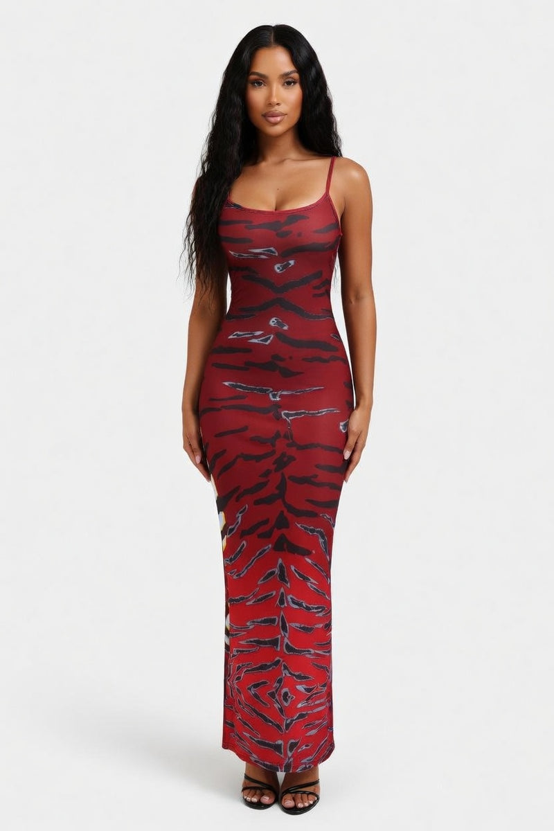 Halter Backless Mini Dress — front view