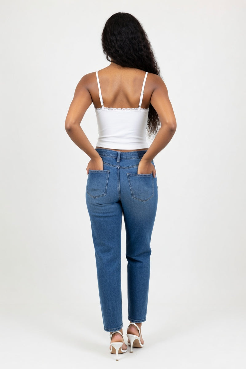 Lace Halter Top — back view
