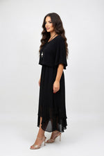 Asymmetric Midi Dress — side view