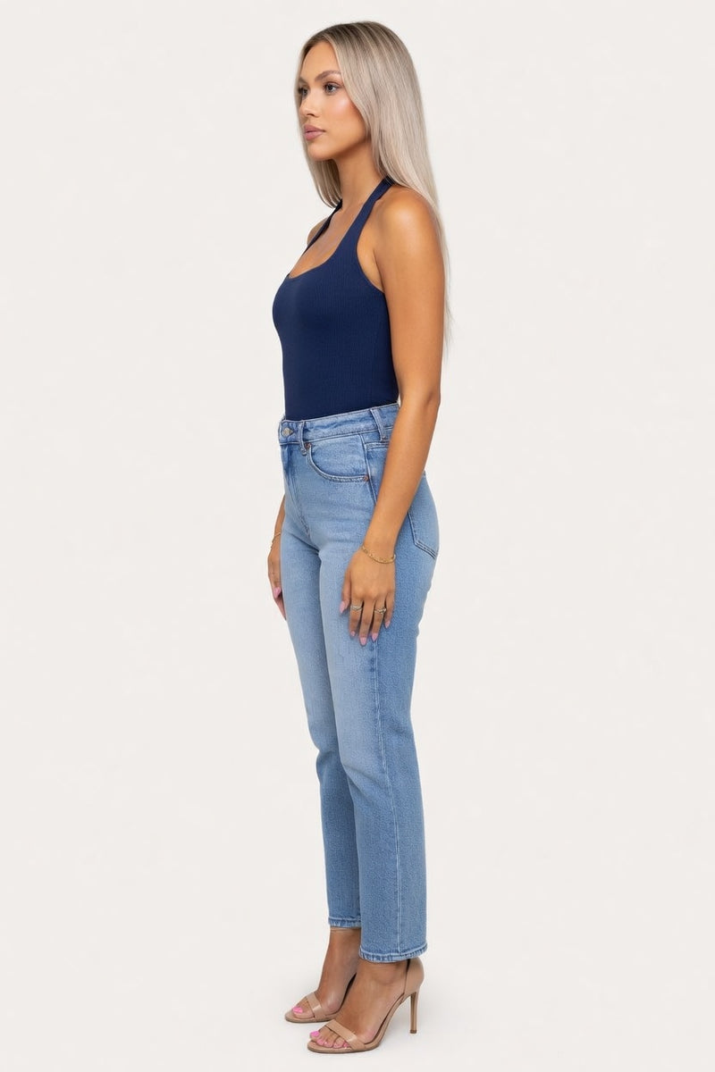 Halter Neck Viscose Top — side view