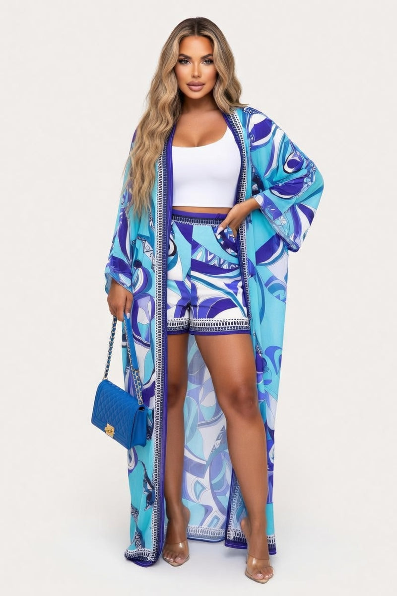 Cardigan Co-ord Set — Rose