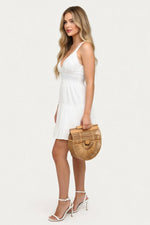 Lace Panel Suspender Dress — side view