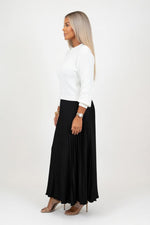 Knit Pleated Hybrid Dress — side view