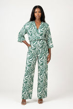 Printed Two-Piece Co-ord Set — Green Print