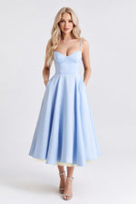 Mesh Double Layer Halter Dress — front view