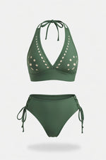 Halter Bikini Set — Dark Green