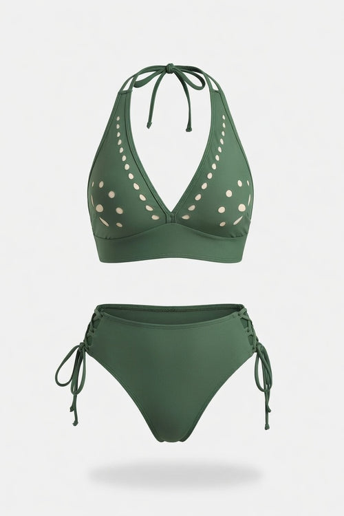 Halter Bikini Set — Dark Green