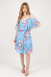 Off-Shoulder Chiffon Dress