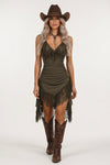 Tassel Halter Dress