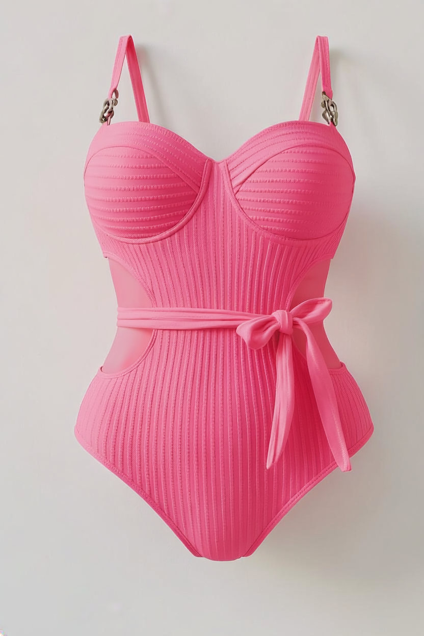 Backless One-Piece Swimsuit-3