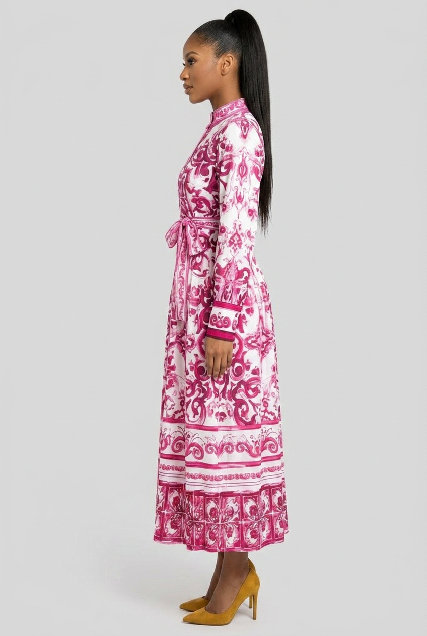 Tie-Waist Shirt Dress-5