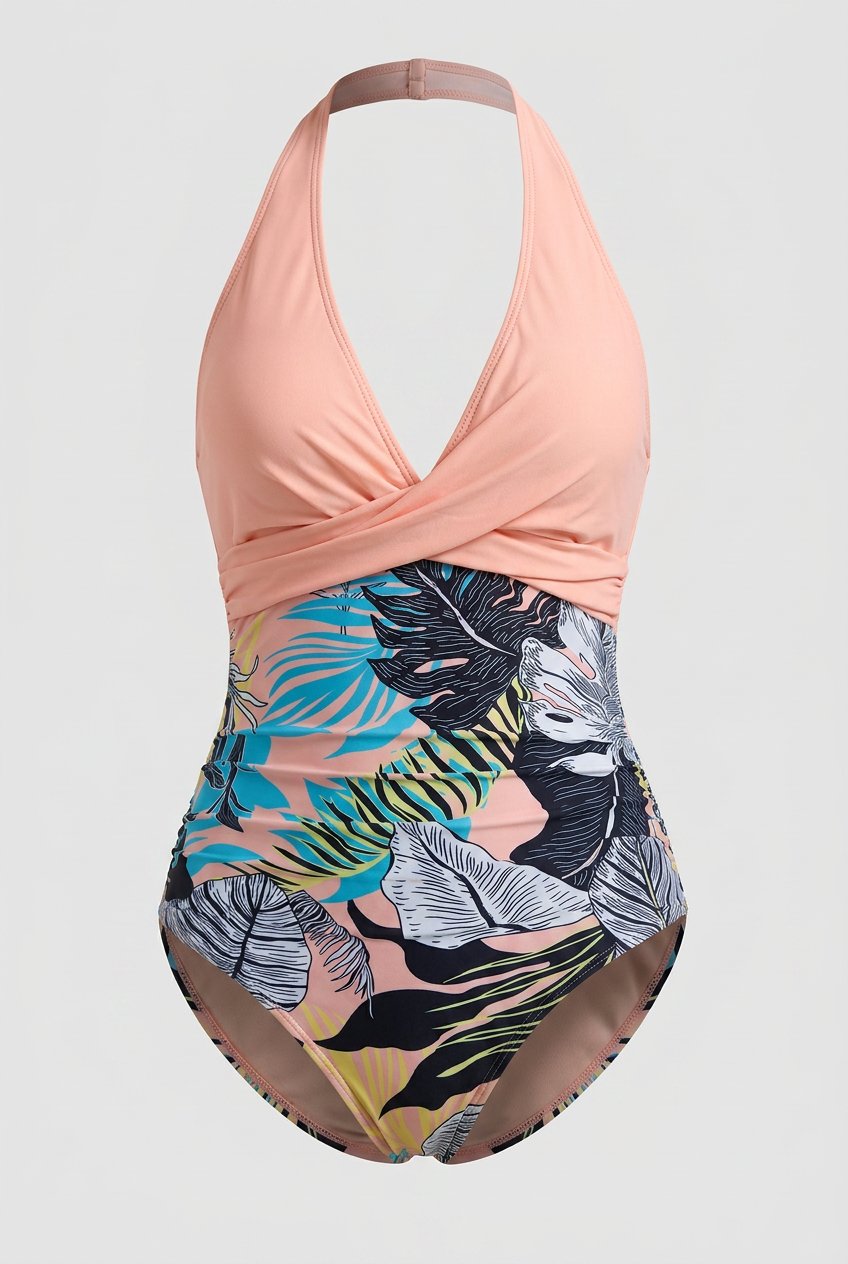 Backless Cross-Detail Swimsuit-3