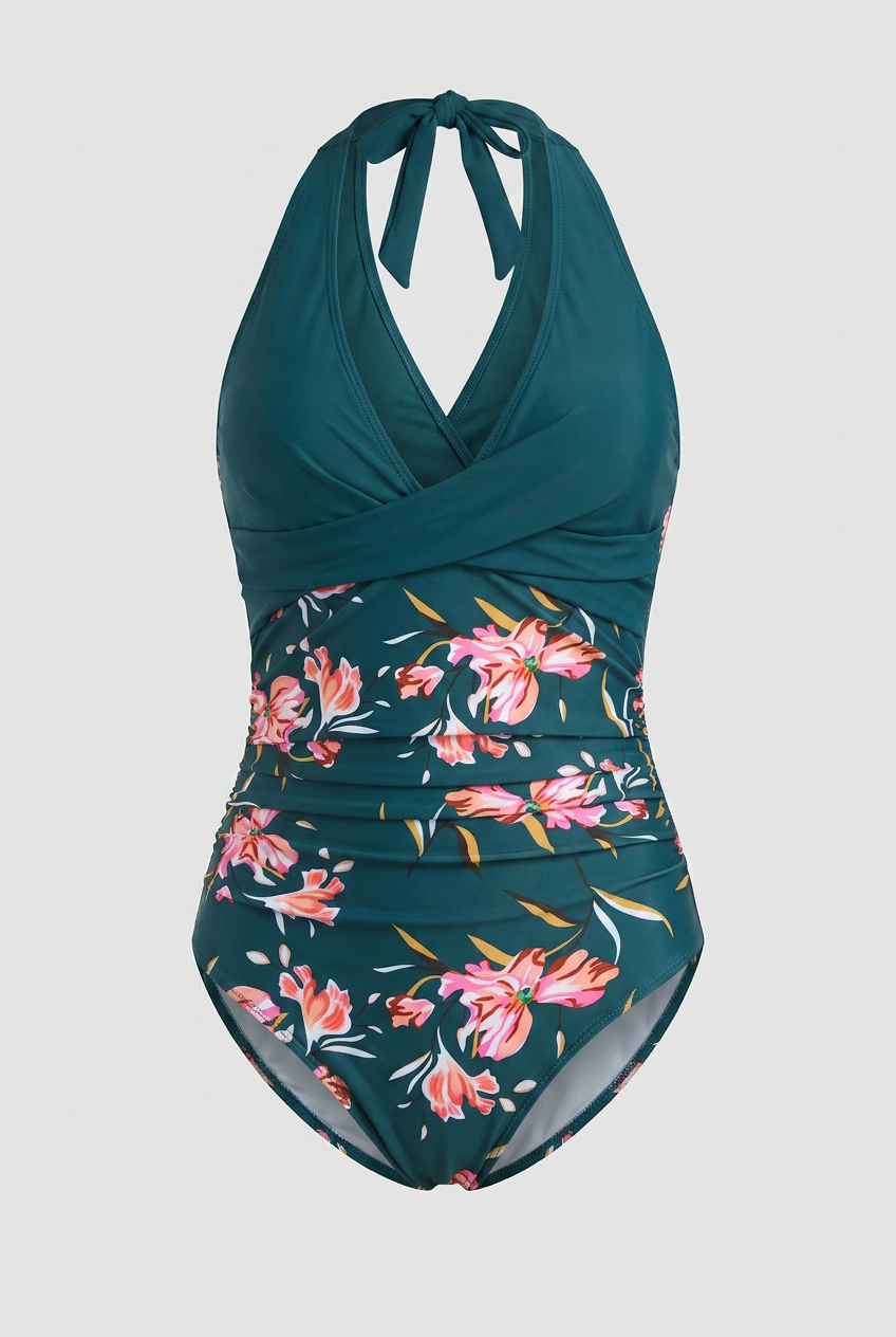 Backless Cross-Detail Swimsuit