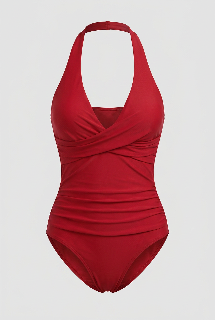 Backless Cross-Detail Swimsuit-6