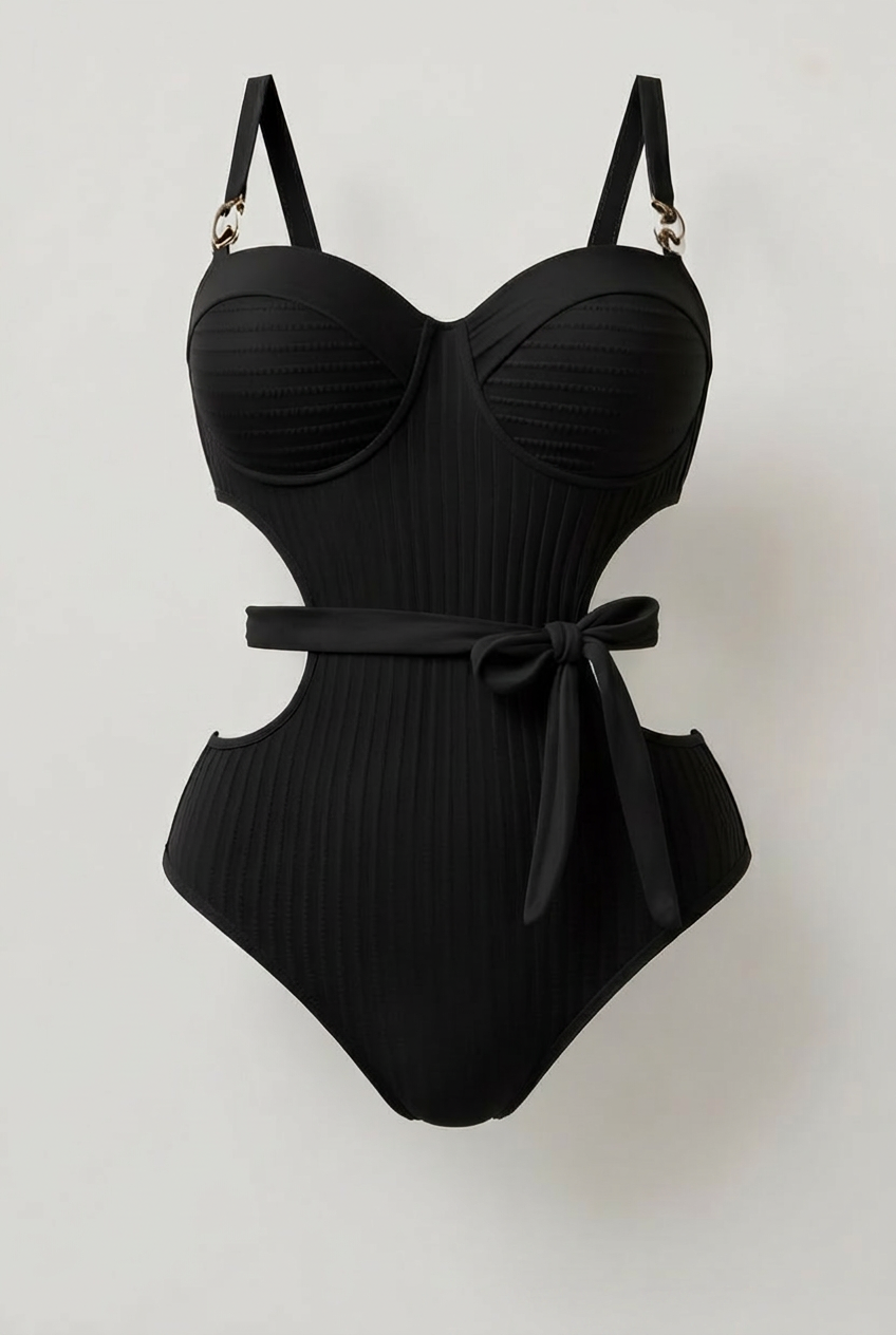 Backless One-Piece Swimsuit-4