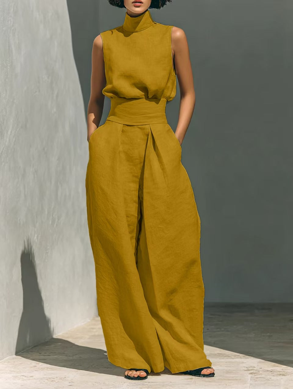 Sleeveless Top & Wide-Leg Trouser Set — Image 15