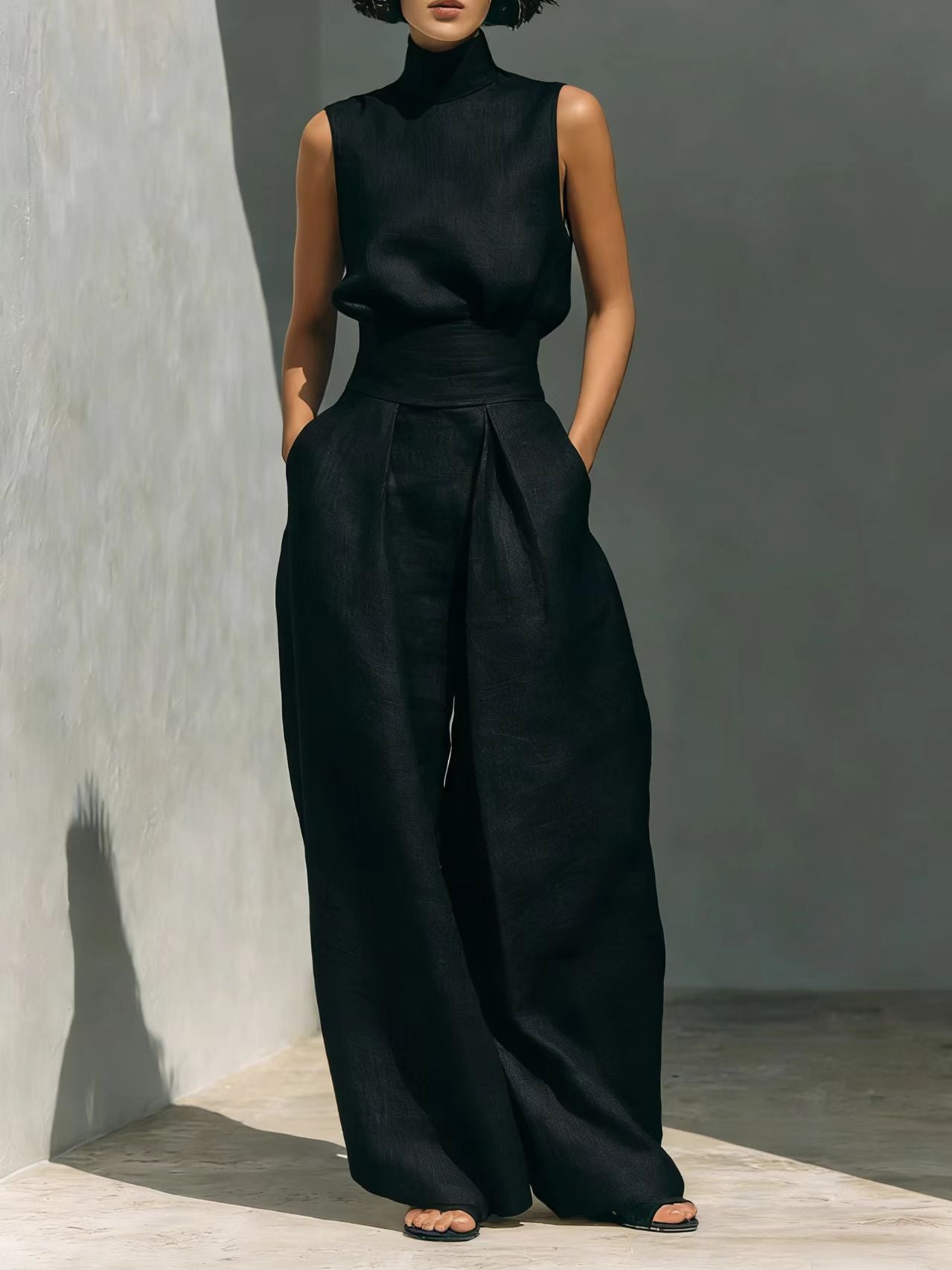 Sleeveless Top & Wide-Leg Trouser Set — Image 11