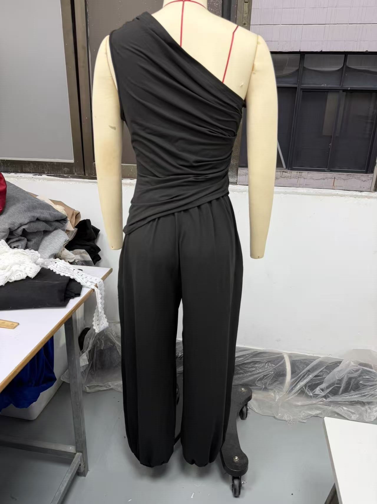 Sleeveless Tank & High-Waisted Wide-Leg Trouser Set — Image 13