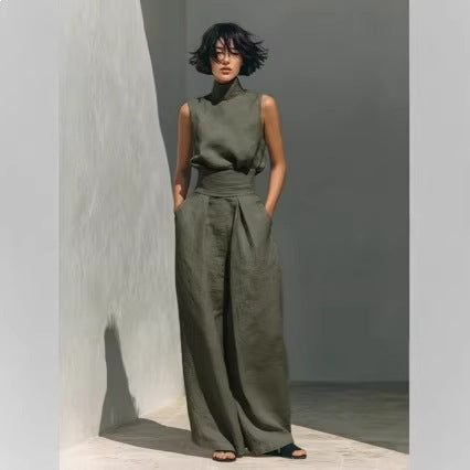 Sleeveless Top & Wide-Leg Trouser Set — Image 3