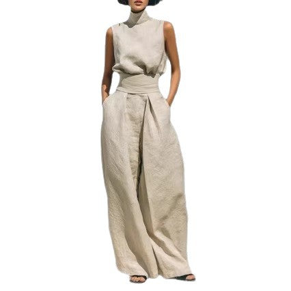 Sleeveless Top & Wide-Leg Trouser Set — Image 6