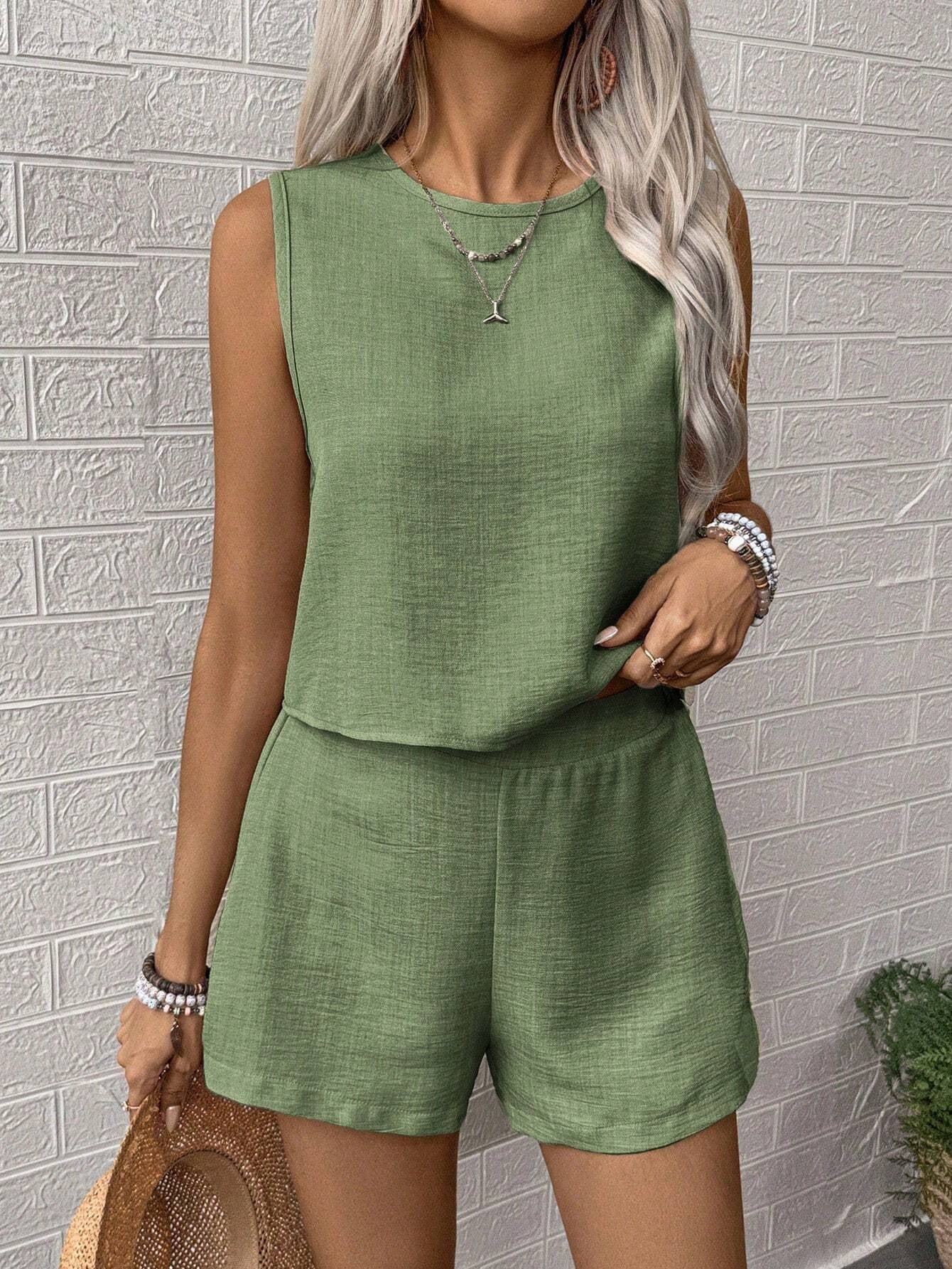 Sleeveless Top & Shorts Set — Image 8