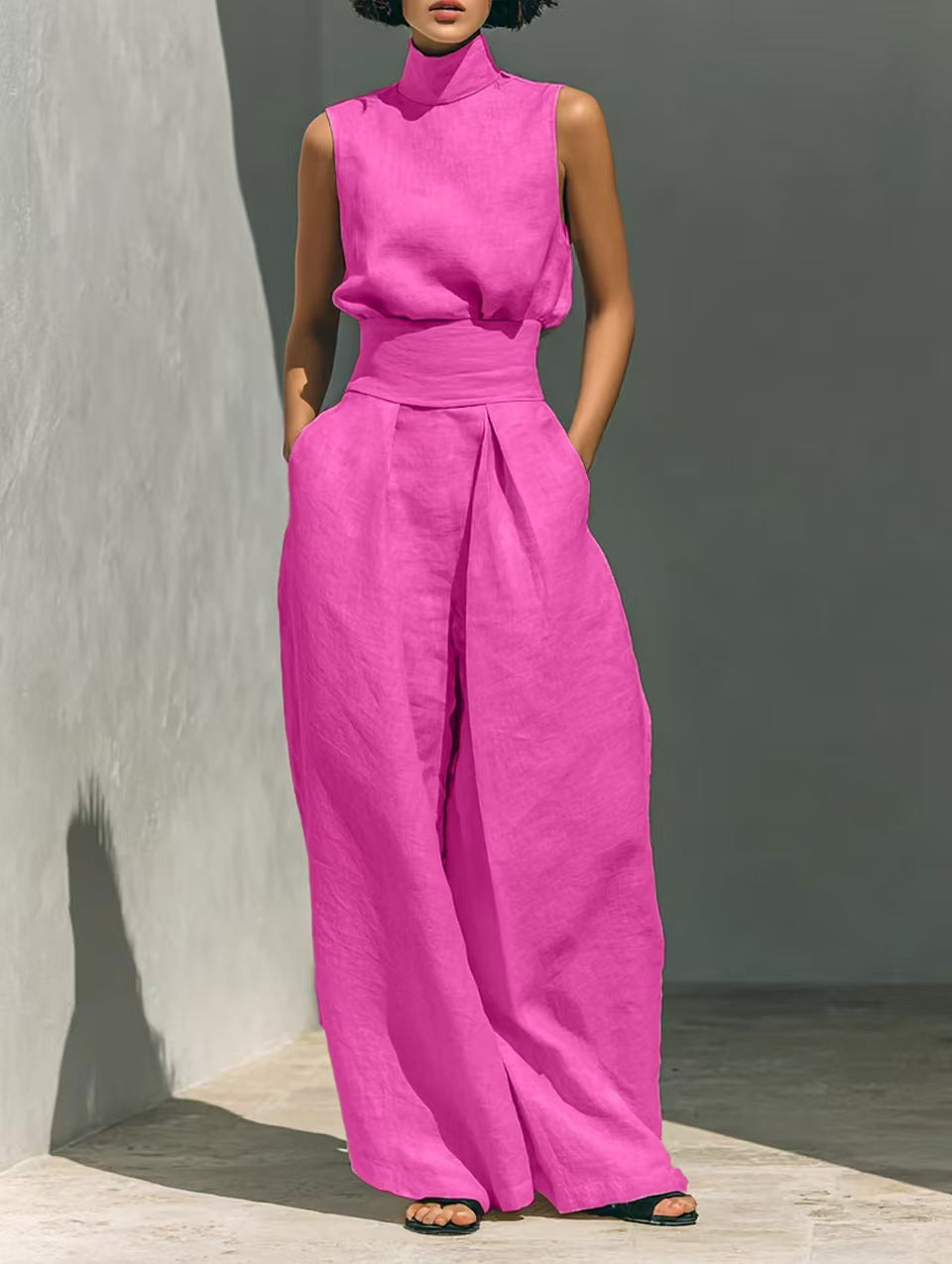 Sleeveless Top & Wide-Leg Trouser Set — Image 12